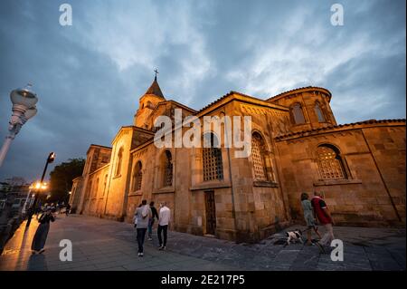 Iglesia de San Pedro (église Saint-Pierre) à Gijón, Asturies, Espagne Banque D'Images