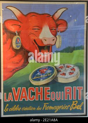 Lons-le-Saunier (centre-est de la France) : Maison de la vache folle (fromage) Banque D'Images