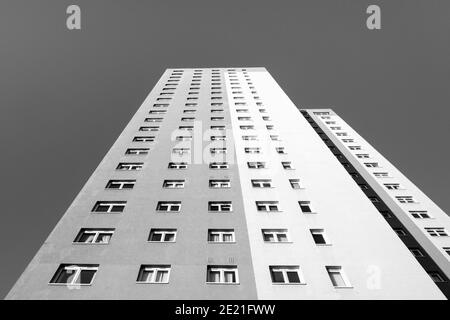 Appartements de haute élévation à Shawlands, Glasgow Banque D'Images