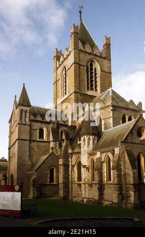 Cathédrale Christ Church dans la capitale de l'Irlande. Banque D'Images