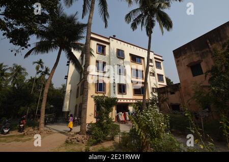 Motilal Roy Bhavan de Prabartak Seva Niketan. Chandannagar, Hooghly, Bengale occidental. Inde. Banque D'Images