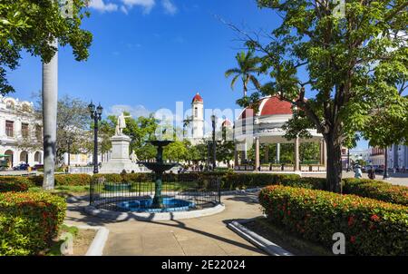 Parc José Martí à Cienfuegos, Cuba Banque D'Images