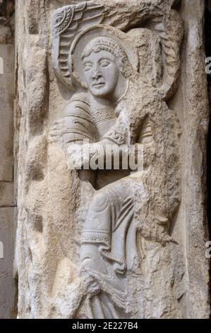 Trani, Pouilles, Italie. Duomo / Cathédrale de San Nicola Pellegrino (11ème - 12thC) Romane - Cattedrale di San Nicola Pellegrino Banque D'Images