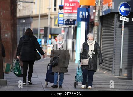 Belfast aujourd'hui avant les restrictions Covid-19 Picure par Hugh Russell Banque D'Images