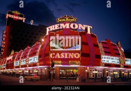 Sam Boyd's Fremont Casino and Hotel on Fremont Street dans le centre-ville de Las Vegas, Nevada Banque D'Images