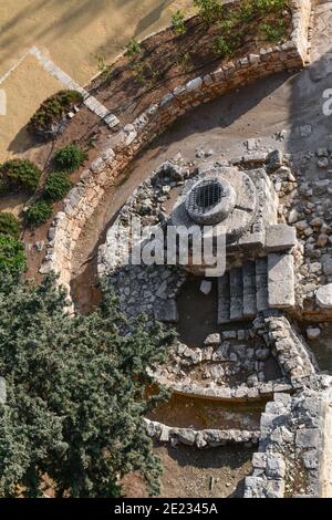 Brunnen, Kreuzfahrerburg, Limassol Kolossi, Zypern Banque D'Images