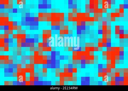 Mosaïque abstraite arrière-plan coloré de grands pixels Banque D'Images