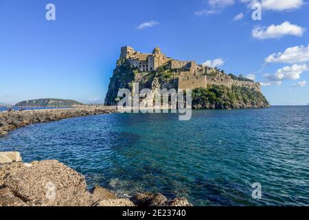 Aragonerburg Castello Aragonese, Insel Ischia, Italien Banque D'Images