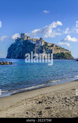 Aragonerburg Castello Aragonese, Insel Ischia, Italien Banque D'Images