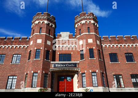 Extérieur du Windsor Castle Events Center, 210 South Center St, Cumberland, Maryland MD, États-Unis Banque D'Images