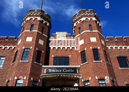 Extérieur du Windsor Castle Events Center, 210 South Center St, Cumberland, Maryland MD, États-Unis Banque D'Images