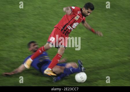 Téhéran, Iran. 11 janvier 2021. Vahid Amiri lors de la Ligue Pro du Golfe persique 2020/21 entre Estebhlal et Perspolis au stade Azadi à Téhéran, en Iran. Alireza Zeinali/SPP crédit: SPP Sport presse photo. /Alamy Live News Banque D'Images