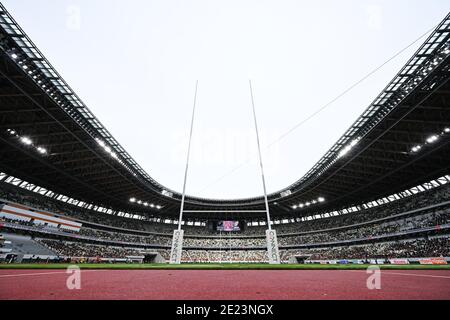 Tokyo, Japon. Crédit: MATSUO. 11 janvier 2021. Vue générale Rugby : le 57e championnat de rugby de l'université du Japon finale entre l'université de Tenri 55-28 Université de Waseda au stade national de Tokyo, Japon. Credit: MATSUO .K/AFLO SPORT/Alay Live News Banque D'Images
