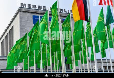 Fahnen, Grüne Woche, Messe, Berlin, Allemagne Banque D'Images