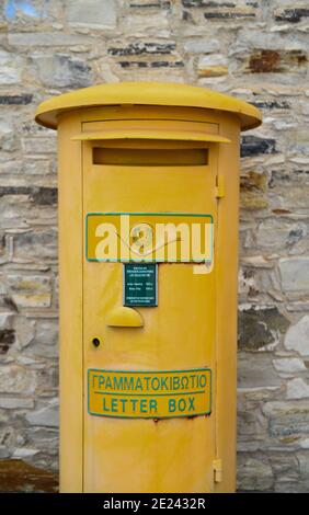 Briefkasten, Pano Lefkara, Republik Zypern Banque D'Images