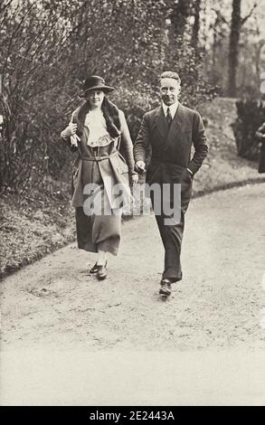 Le Prince Guillaume et son épouse la duchesse Cecilie de Mecklembourg-schwerin. Banque D'Images