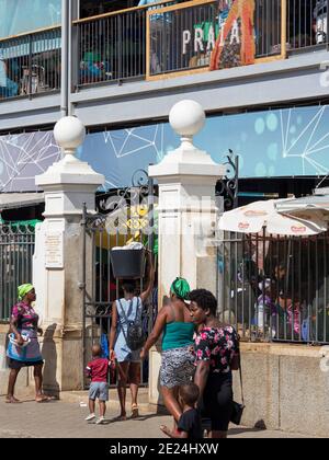 Mercado Municipal di Praia à Platon. La capitale Praia sur l'île de Santiago (Ilha de Santiago), Cap-Vert dans l'atlantique équatorial. Banque D'Images