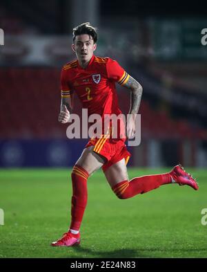 Cameron Coxe, pays de Galles, lors du match du groupe de qualification 9 des moins de 21 ans de l'UEFA Euro 2021 au champ de courses de Wrexham. Banque D'Images