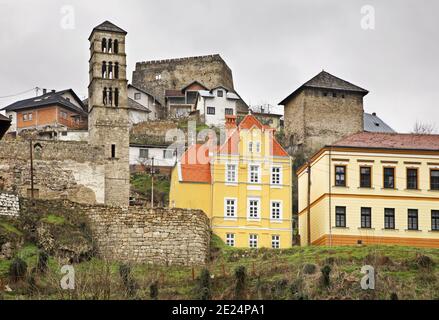 Jajce. Vue panoramique. La Bosnie-et-Herzégovine Banque D'Images