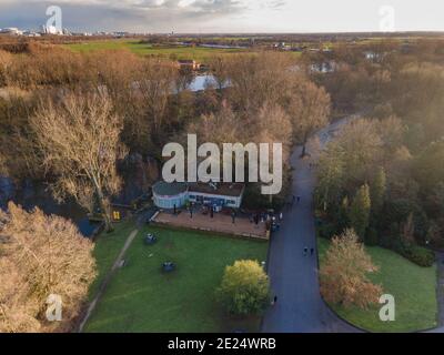 Amstelpark à Amsterdam comme vue d'en haut, pays-Bas Banque D'Images