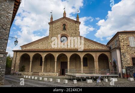 BOBBIO, ITALIE, 20 AOÛT 2020 - Abbaye de St.Colombano à Bobbio, province de Piacenza, Émilie-Romagne. Italie Banque D'Images