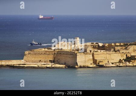 Fort Ricasoli en Kalkara. Malte Banque D'Images