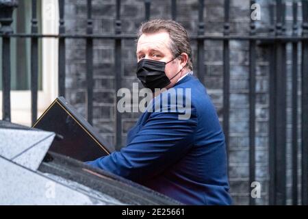 Londres, Royaume-Uni. 12 janvier 2021. Mark Spenser, whip en chef, arrive à une réunion du cabinet au 10 Downing Street Londres. Crédit : Ian Davidson/Alay Live News Banque D'Images