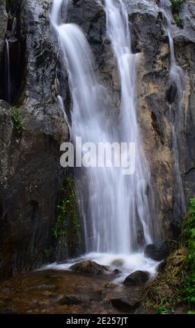 Chutes d'eau de tigre à Bodimettu, Tamilnadu Banque D'Images