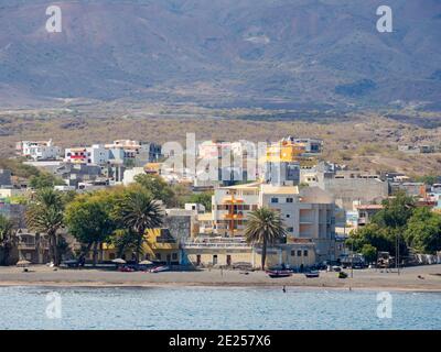 Île de Santo Antao, capitale Porto Novo, Cap-Vert dans l'atlantique équatorial. Avril Banque D'Images