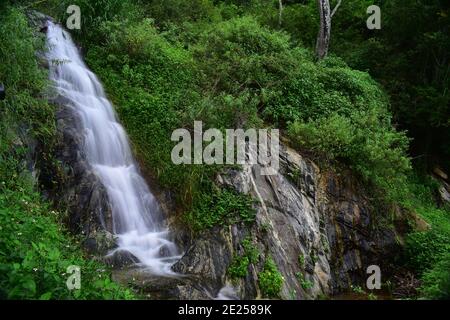 Chutes d'eau de tigre à Bodimettu, Tamilnadu Banque D'Images