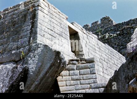 Ruines de Machu Picchu, 1977 Banque D'Images