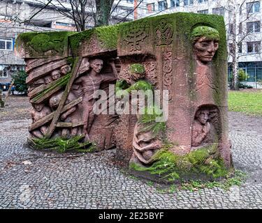 Le Mémorial de la guerre de Berlin à la Rosenstrasse proteste par les femmes aryennes Sur l'arrestation de maris juifs qui ont été arrêtés par le Nazis Banque D'Images