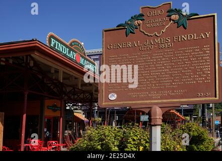 Marché historique de Findlay à Cincinnati, Ohio Banque D'Images