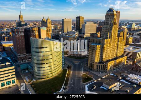 Centre-ville de Buffalo, NY, États-Unis Banque D'Images