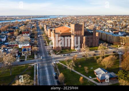 Buffalo Connecticut Street Armory, Buffalo, NY, États-Unis Banque D'Images