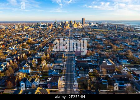 Skyline, Buffalo, NY, États-Unis Banque D'Images