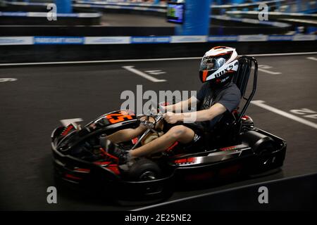 Adolescent à Wissous, France Banque D'Images
