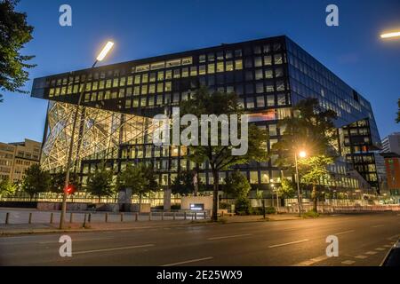 Neubau Axel-Springer-Verlag, Axel-Springer-Straße, Schützenstraße, Zimmerstraße, Kreuzberg, Friedrichshain-Kreuzberg, Berlin, Allemagne Banque D'Images