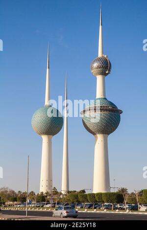 Le Koweït, Koweït City, Koweït Towers Banque D'Images