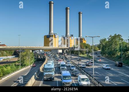 Stau, Stadtautobahn, Wilmersdorf, Berlin, Deutschland Banque D'Images