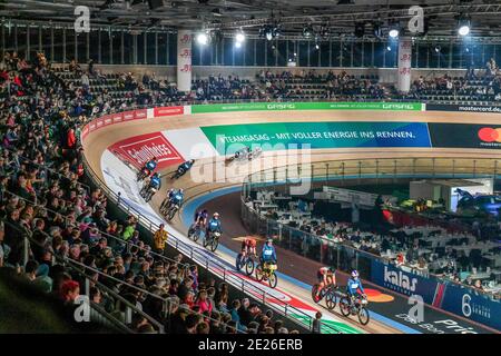 Edition 2019, Berlin 30 Runden, Derny 4. Tag. Sonntag 27.01.2019, Velodrom, Prenzlauer Berg, Berlin, Deutschland Banque D'Images