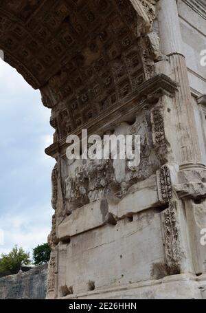 Arche de Titus - Rome, Italie Banque D'Images