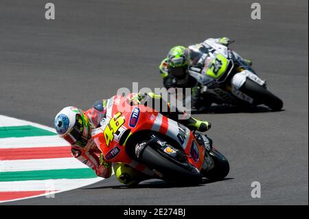 Valentino Rossi, pilote de MotoGP en Italie, de Ducati, lors du Grand Prix MotoGP d'Italie à Mugello, en Italie, le 3 juillet 2011. Photo de Malkon/ABACAPRESS.COM Banque D'Images