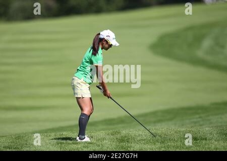 Ai Miyazato, du Japon, en action lors de la deuxième manche des maîtres d'Evian, à Evian-les-bains, Alpes françaises, France, le 22 juillet 2011. Photo de Manuel Blondeau/ABACAPRESS.COM Banque D'Images