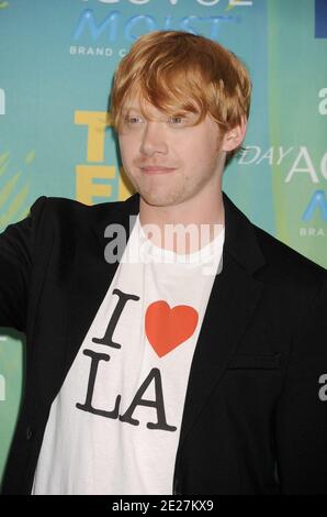 Rupert Grint dans la salle de presse lors des prix Teen Choice 2011 qui ont eu lieu au Gibson Amphitheater à Universal City, Los Angeles, CA, USA le 07 août 2011. Photo par Graylock/ABACAPRESS.COM Banque D'Images