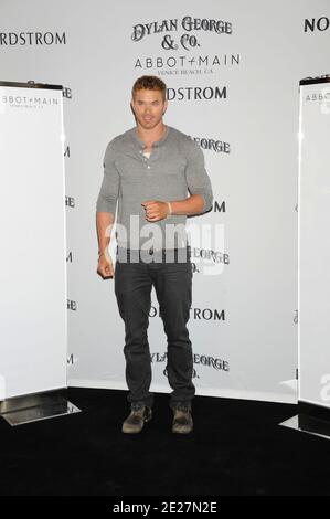 Kellan Lutz participe au lancement des collections d'automne principales Dylan George & Abbot qui se sont tenues à Nordstrom au Grove à Los Angeles, Californie, États-Unis, le 11 août 2011. Photo par Graylock/ABACAPRESS.COM Banque D'Images