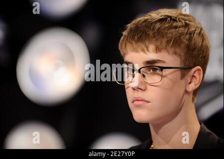 Justin Bieber arrive aux MTV Video Music Awards 2011 au Nokia Theatre L.A. VIVRE à Los Angeles, CA, Etats-Unis le 28 août 2011. Photo de Lionel Hahn/ABACAPRESS.COM Banque D'Images