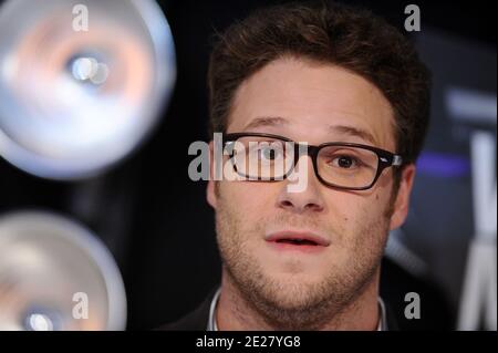 Seth Rogen arrive aux MTV Video Music Awards 2011 au Nokia Theatre L.A. VIVRE à Los Angeles, CA, Etats-Unis le 28 août 2011. Photo de Lionel Hahn/ABACAPRESS.COM Banque D'Images