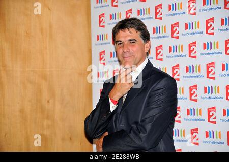 Tex participe à la conférence de presse annuelle de la chaîne de télévision française France 2 pour marquer le début de la saison 2011/2012, au Théâtre du rond-point à Paris, France, le 5 septembre 2011. Photo Thierry Plessis/ABACAPRESS.COM Banque D'Images