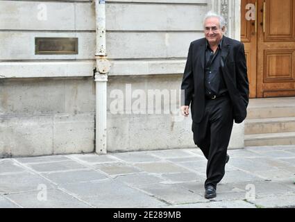 Dominique Strauss-Kahn vient rendre visite à son avocat Jean Veil à Paris, en France, le 7 septembre 2011. Photo par ABACAPRESS.COM Banque D'Images